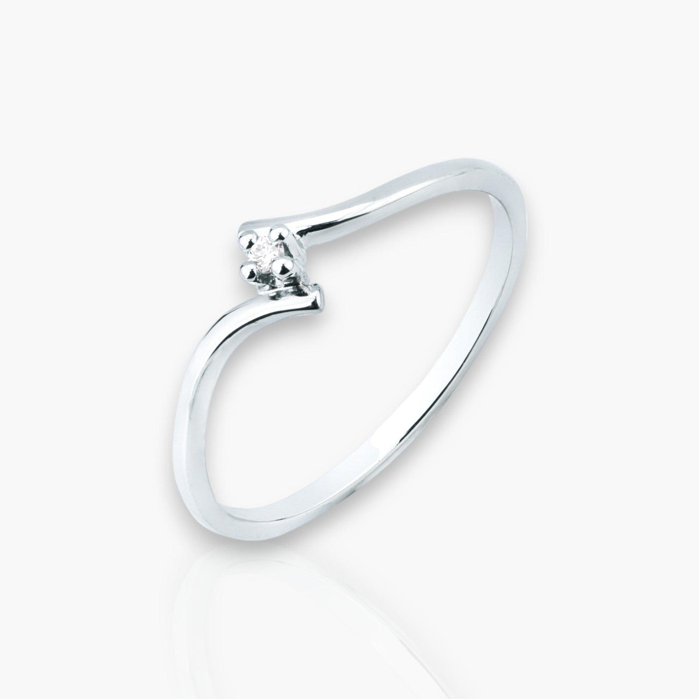 Engagement Ring with 0.01ct diamond - Moregola Fine Jewelry