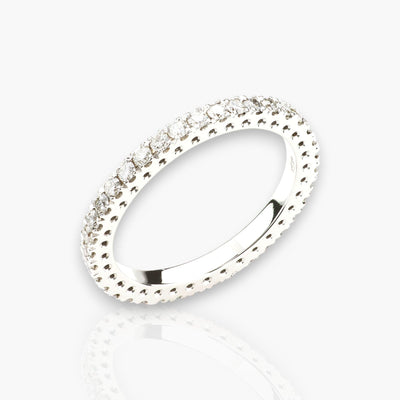 Eternity Ring in White Gold With Diamonds - Moregola Fine Jewelry