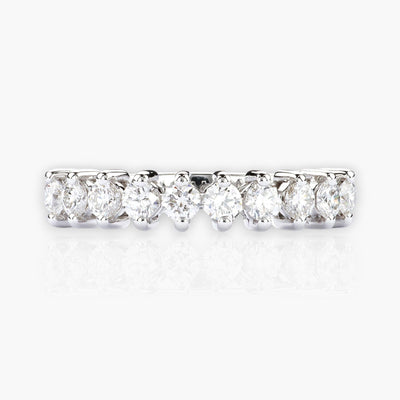 Riviera Ring in White Gold With Diamonds - Moregola Fine Jewelry