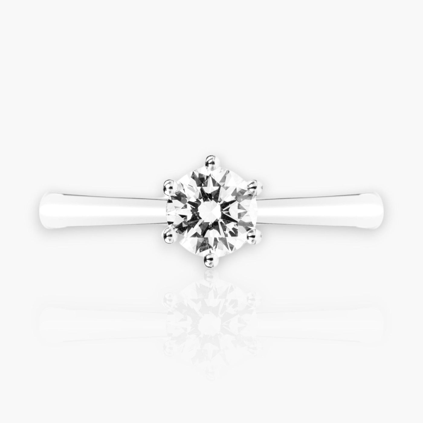 Solitaire 5 - Brilliant Engagement Ring - Moregola Fine Jewelry