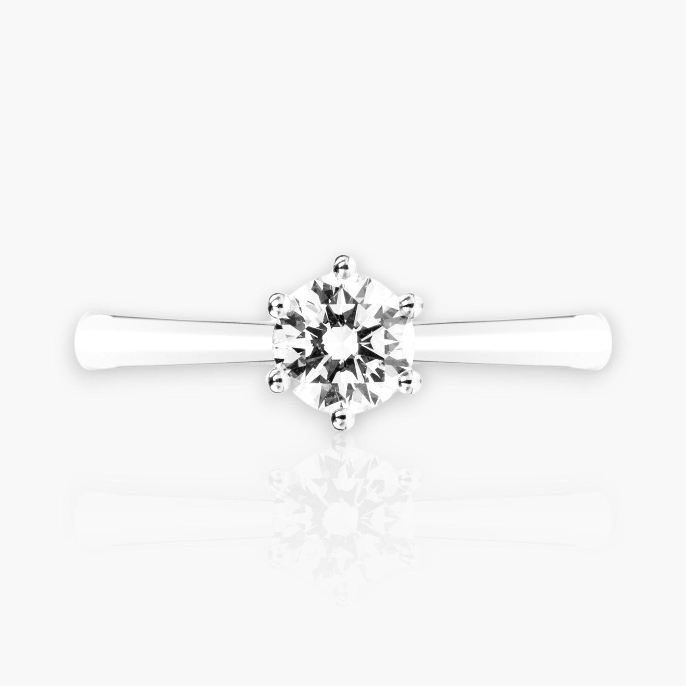Solitaire 12 - Brilliant Engagement Ring - Moregola Fine Jewelry