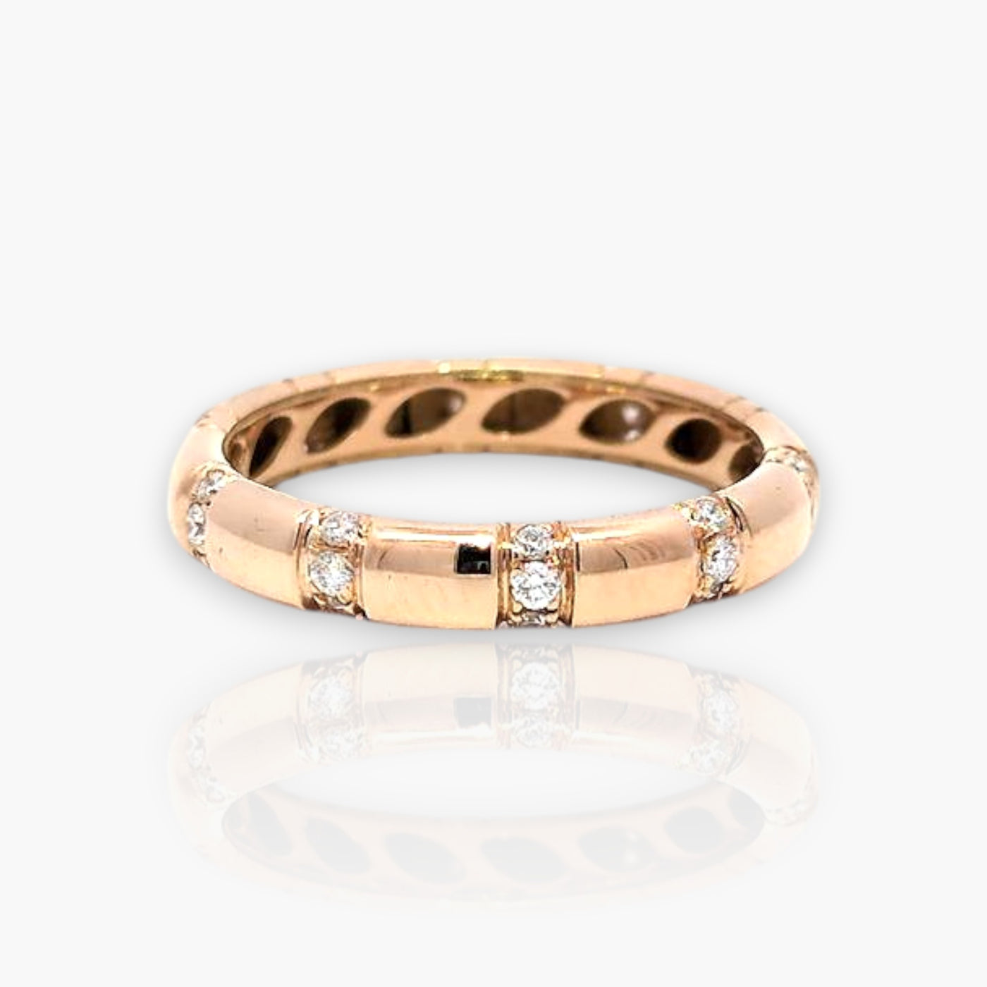 Wedding Ring - Rose Gold with diamonds