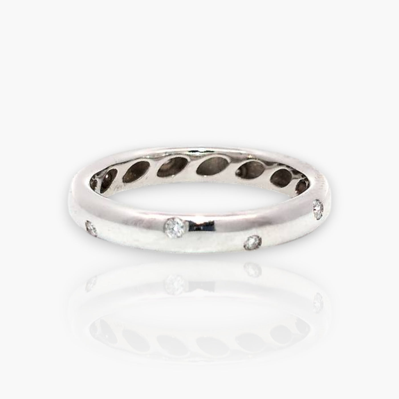 Wedding Band - White Gold with small brilliants