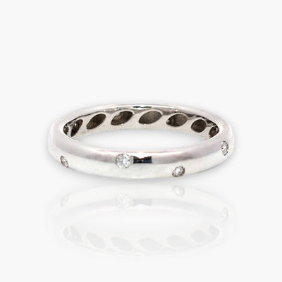 Wedding Band - White Gold with small brilliants