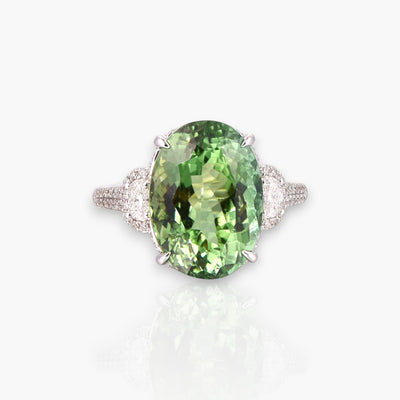 Ovaler 9.93ct Turmalin Ring