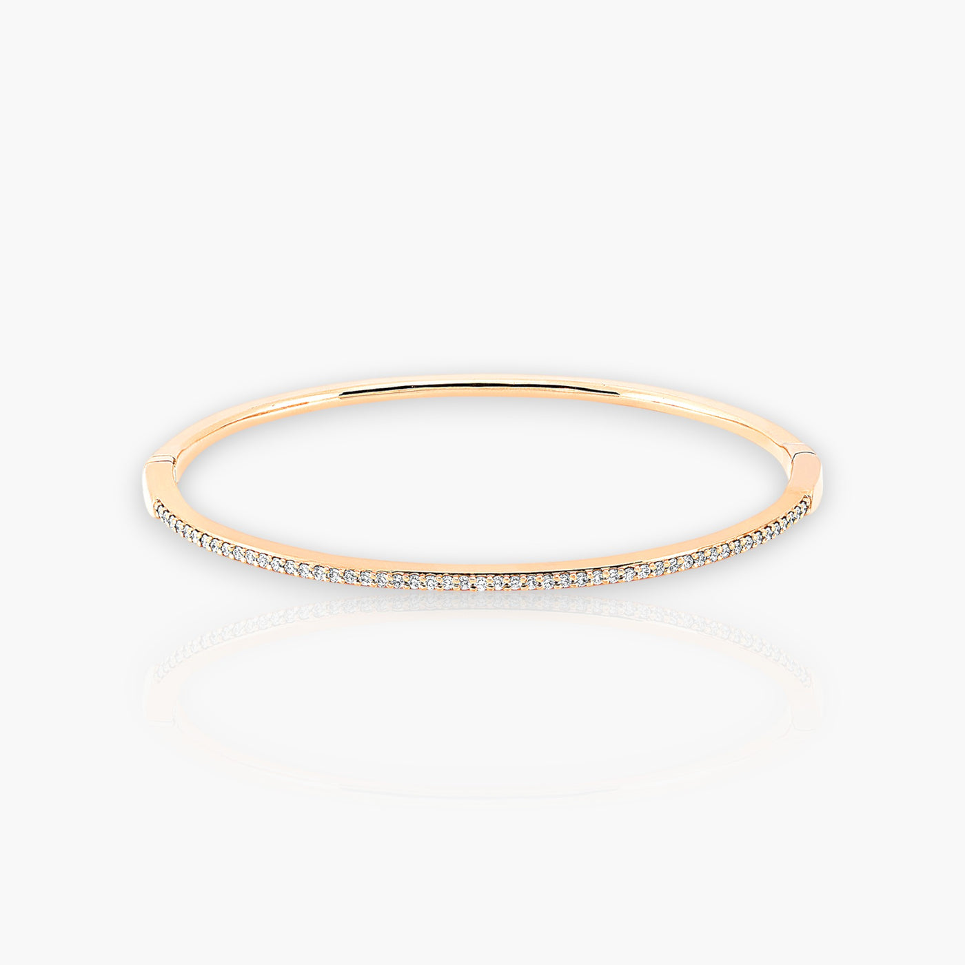 18kt Rose Gold Bangle with Brilliants