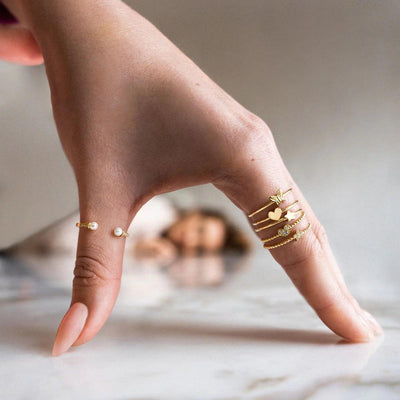 18kt Gold Heart Ring - Moregola Fine Jewelry