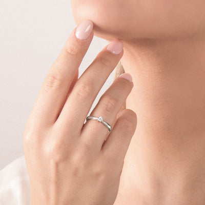 Diamond Solitaire Engagement Ring (in different sizes)