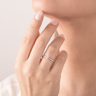 Diamond Solitaire Engagement Ring (in different sizes)