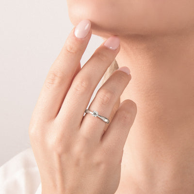 Diamond Solitaire Engagement Ring (in different sizes)