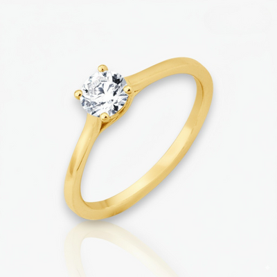 18kt Gelbgold Verlobungsring