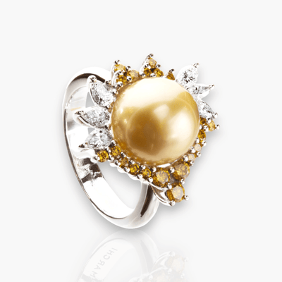 Gold Pearl Ring - Moregola Fine Jewelry