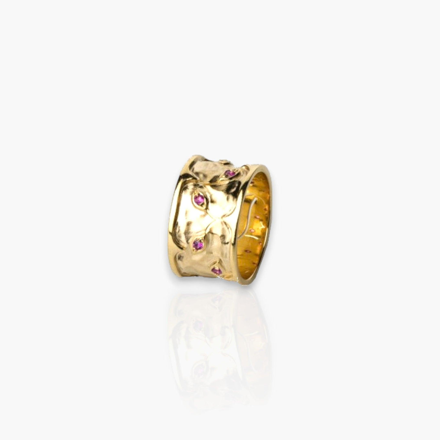 Tyrphe Hot Pink Sapphire Ring - Moregola Fine Jewelry