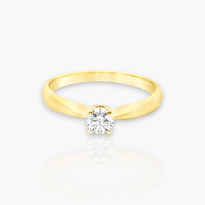 18kt Gelbgold Verlobungsring