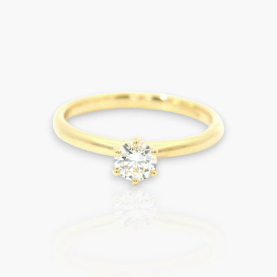 18kt Gelbgold Verlobungsring