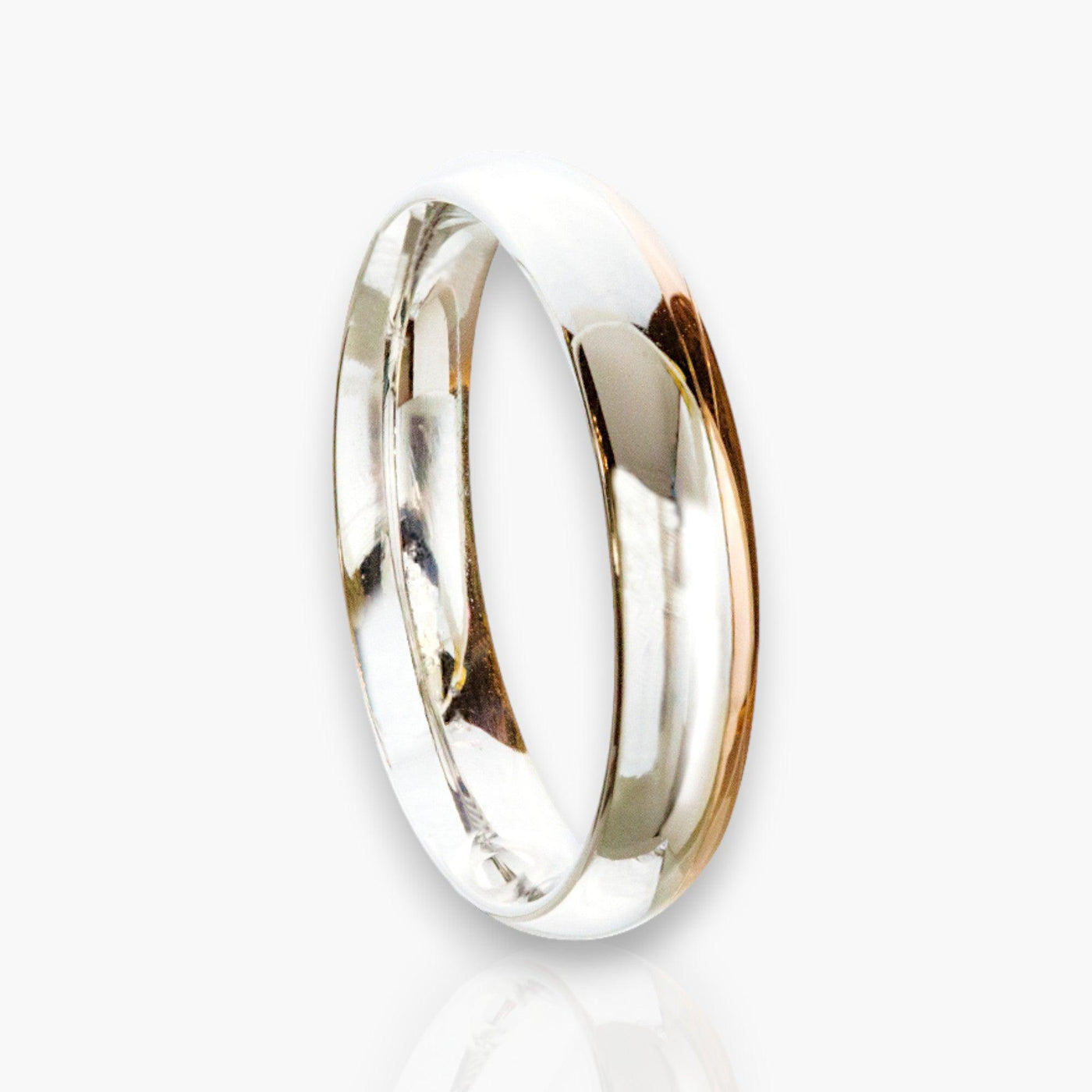 Wedding Ring - White/Rose Gold - Moregola Fine Jewelry