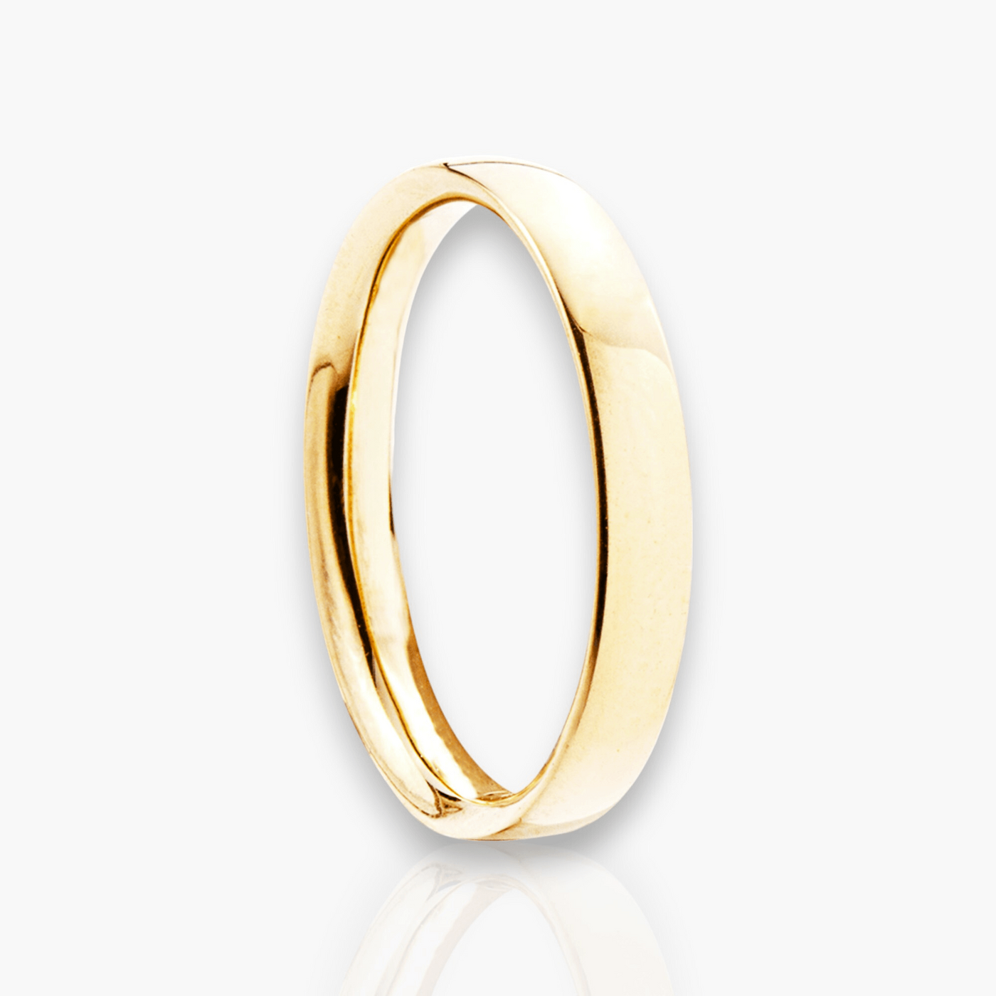 3mm Wedding Ring - 18kt Gold, Comfort Fit