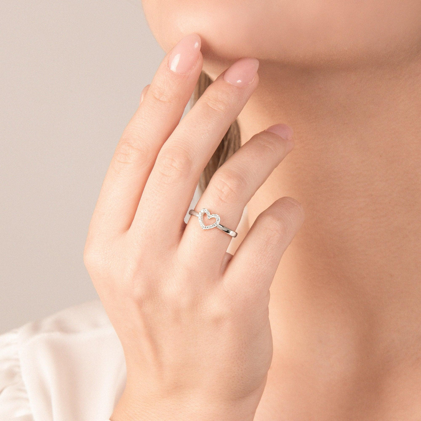 Diamond Heart Ring - Moregola Fine Jewelry