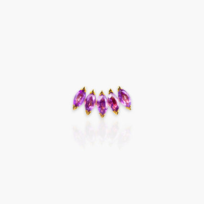Amethyst Celocia Earrings - Moregola Fine Jewelry