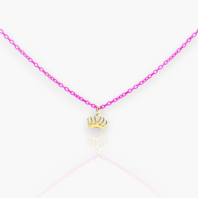 18K Crown Gold Choker - Moregola Fine Jewelry