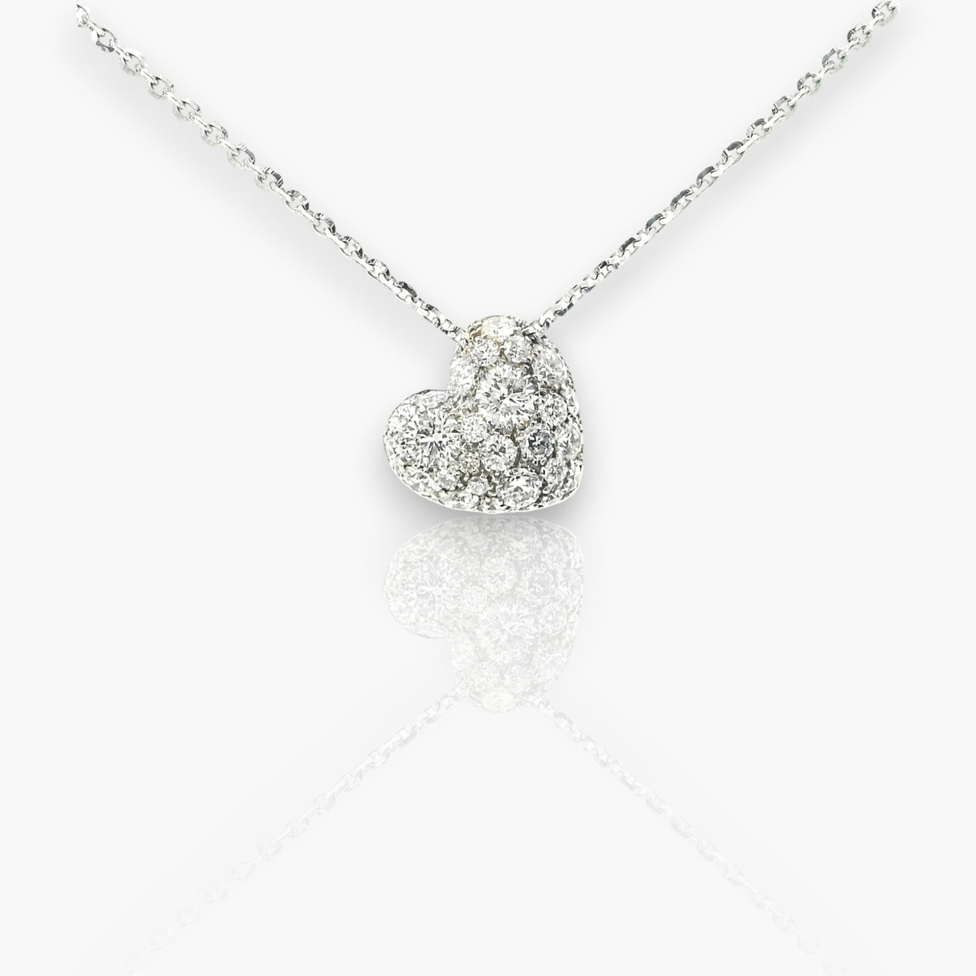 Diamond Heart Necklace - Moregola Fine Jewelry