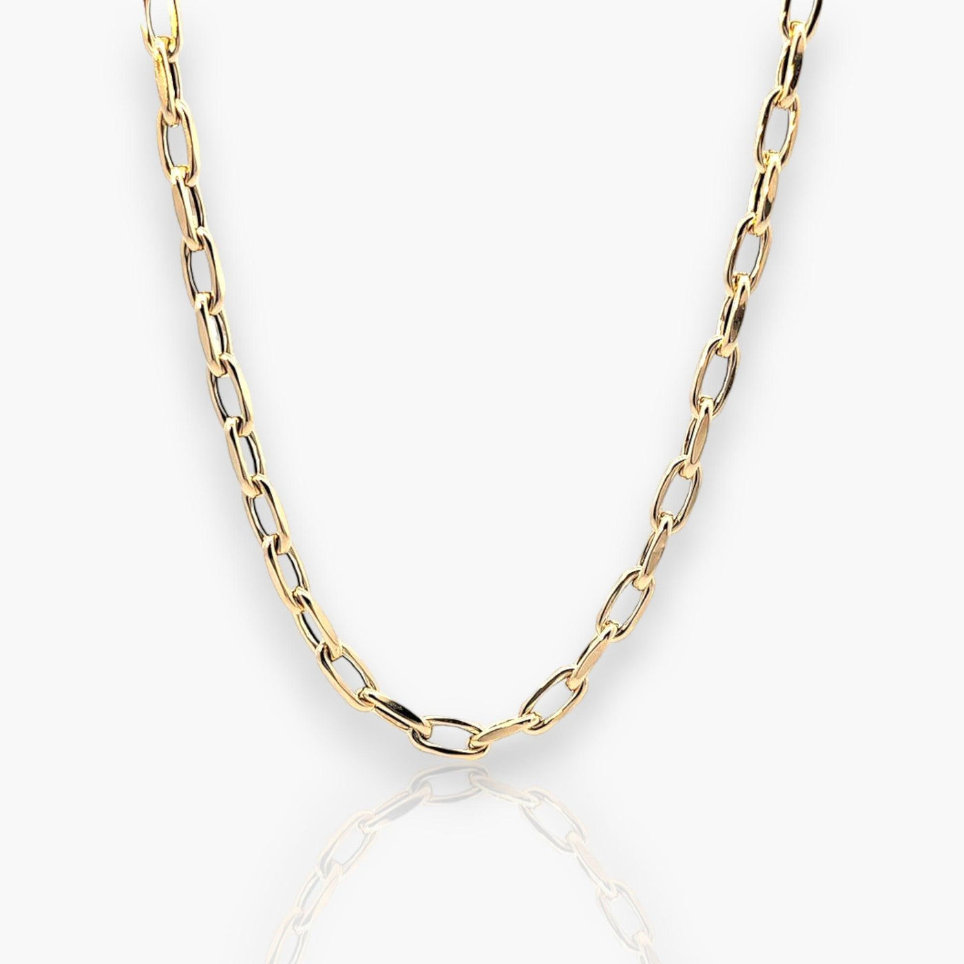 18K Yellow Gold Chain Necklace - Moregola Fine Jewelry