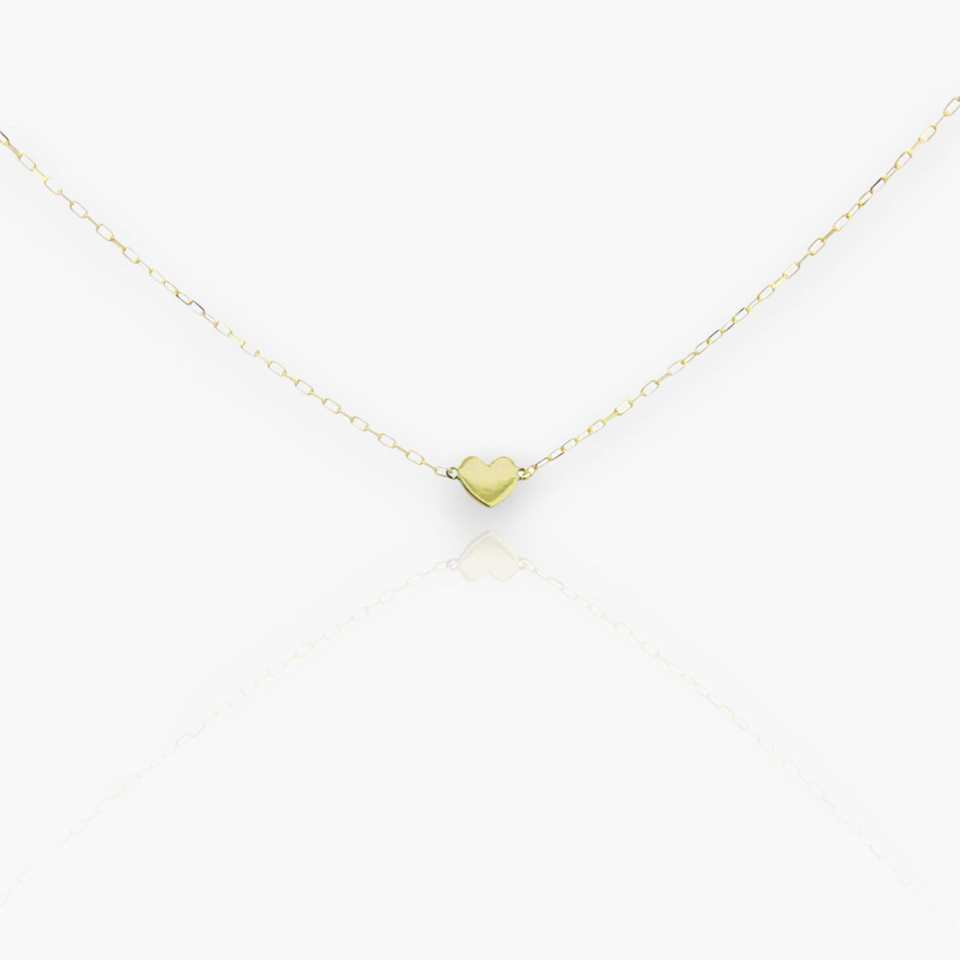 18K Gold Heart Choker - Moregola Fine Jewelry