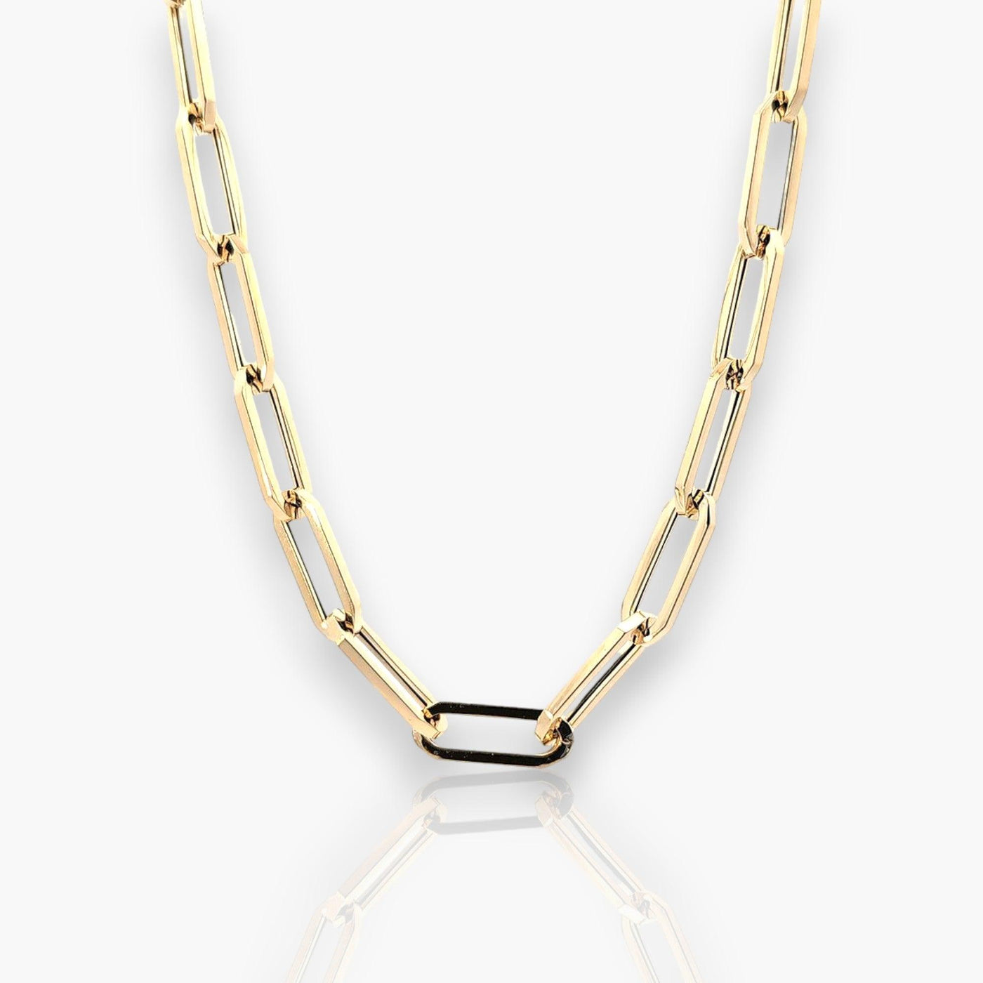 18K Yellow Gold Chain Necklace - Large - Moregola Fine Jewelry