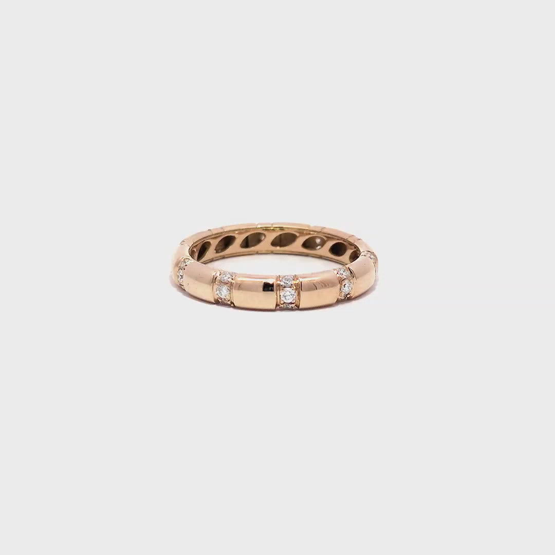 Wedding Ring - Rose Gold with diamonds