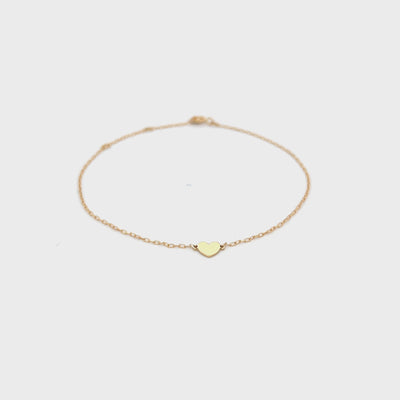 18kt Gold Bracelet with heart motive