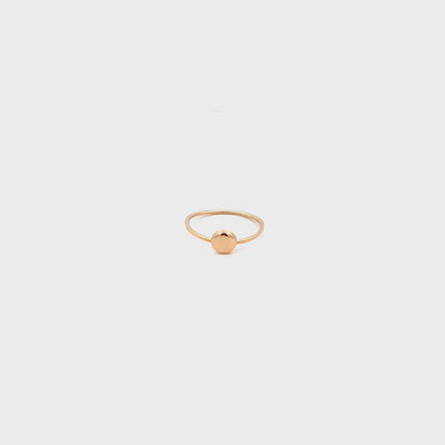 18K Gold Smooth Round Wedding Ring