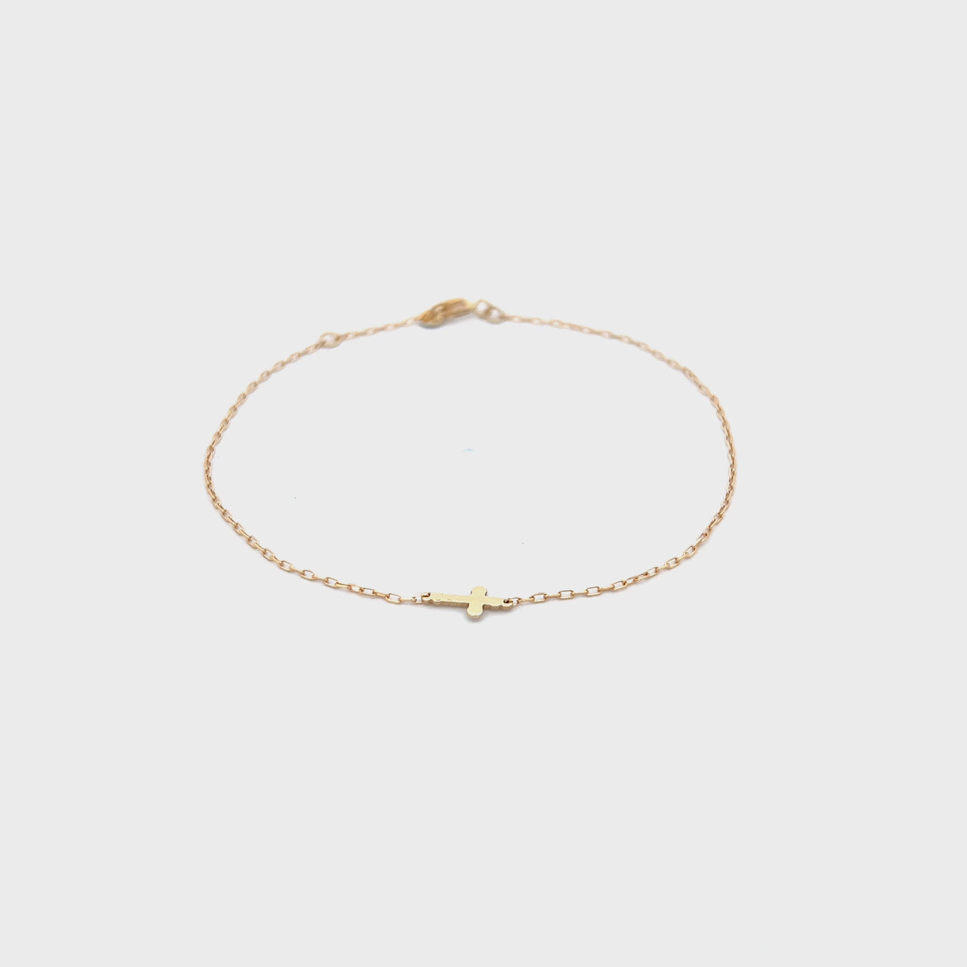 18kt Gold Bracelet with cross motive