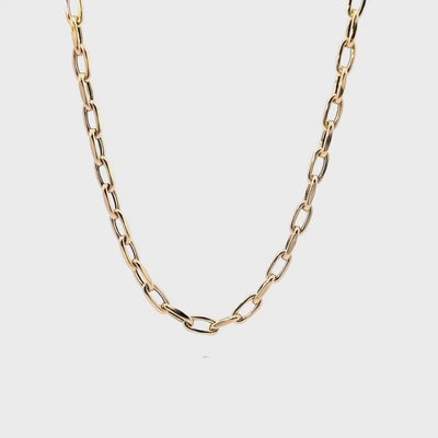 18K Yellow Gold Chain Necklace