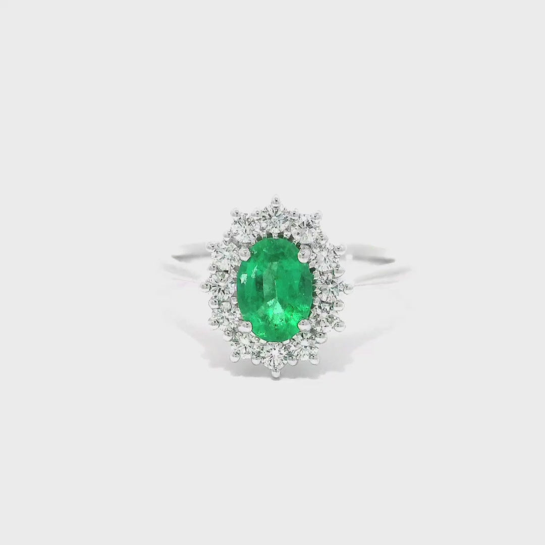 Ovaler Smaragd Ring