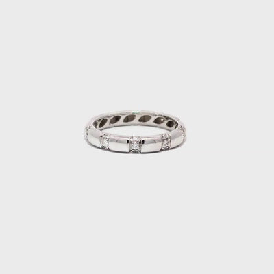 Wedding Ring - White Gold with diamonds