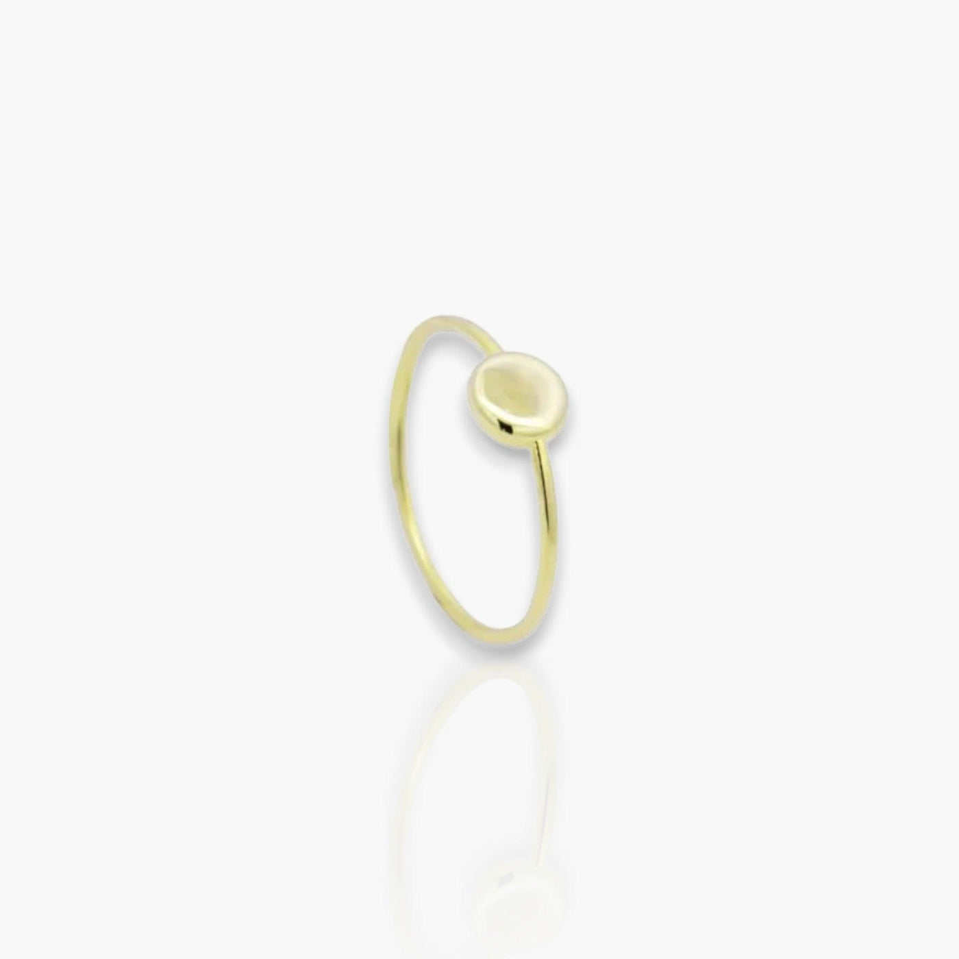 18K Gold Smooth Round Wedding Ring - Moregola Fine Jewelry