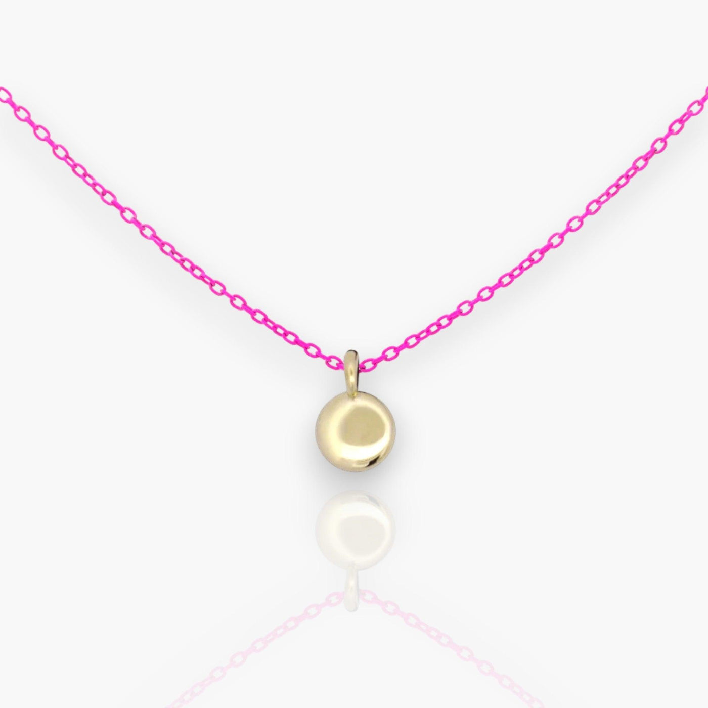 18K Gold choker with round medal - Moregola Fine Jewelry