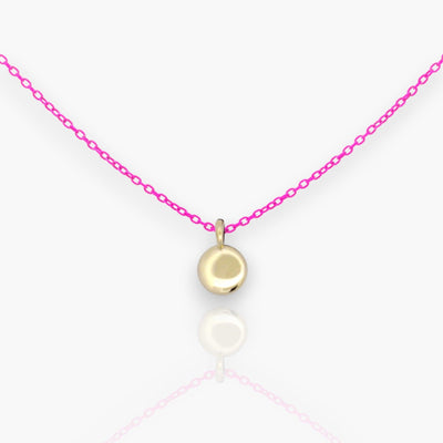 18K Gold choker with round medal - Moregola Fine Jewelry