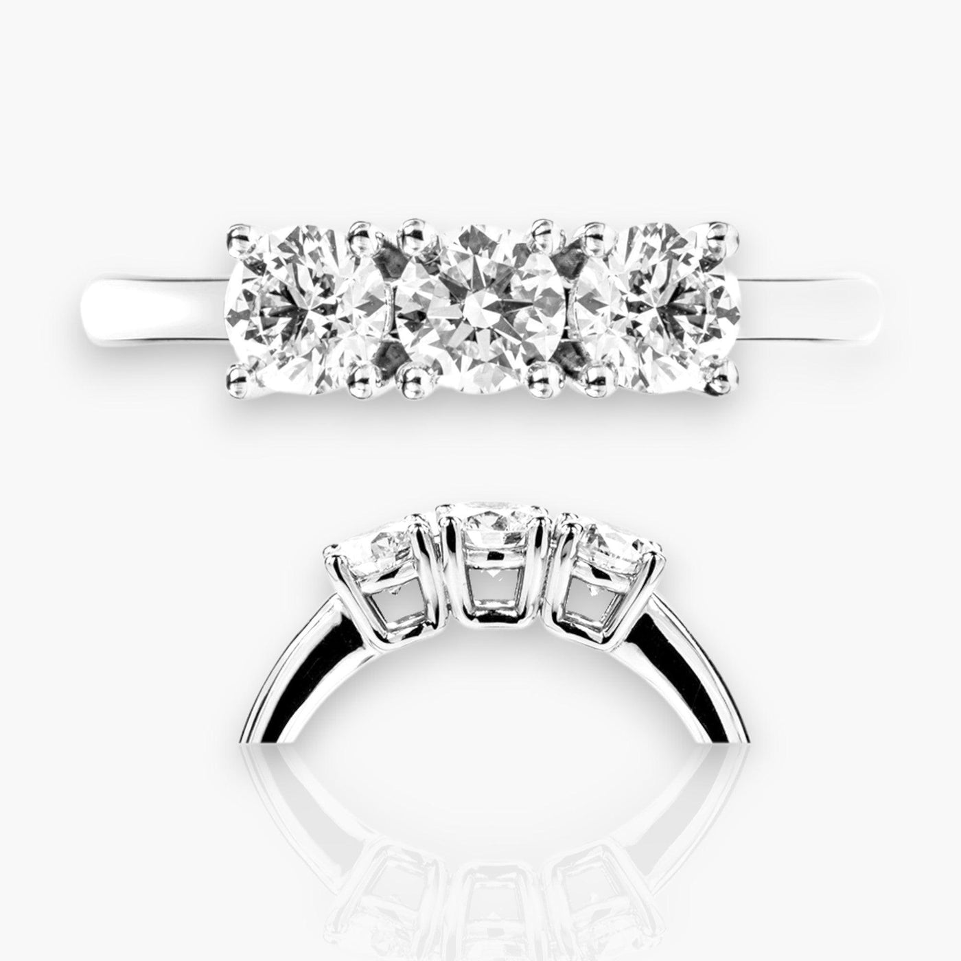 TRILOGY 2 - Riviera Engagement Ring - Moregola Fine Jewelry
