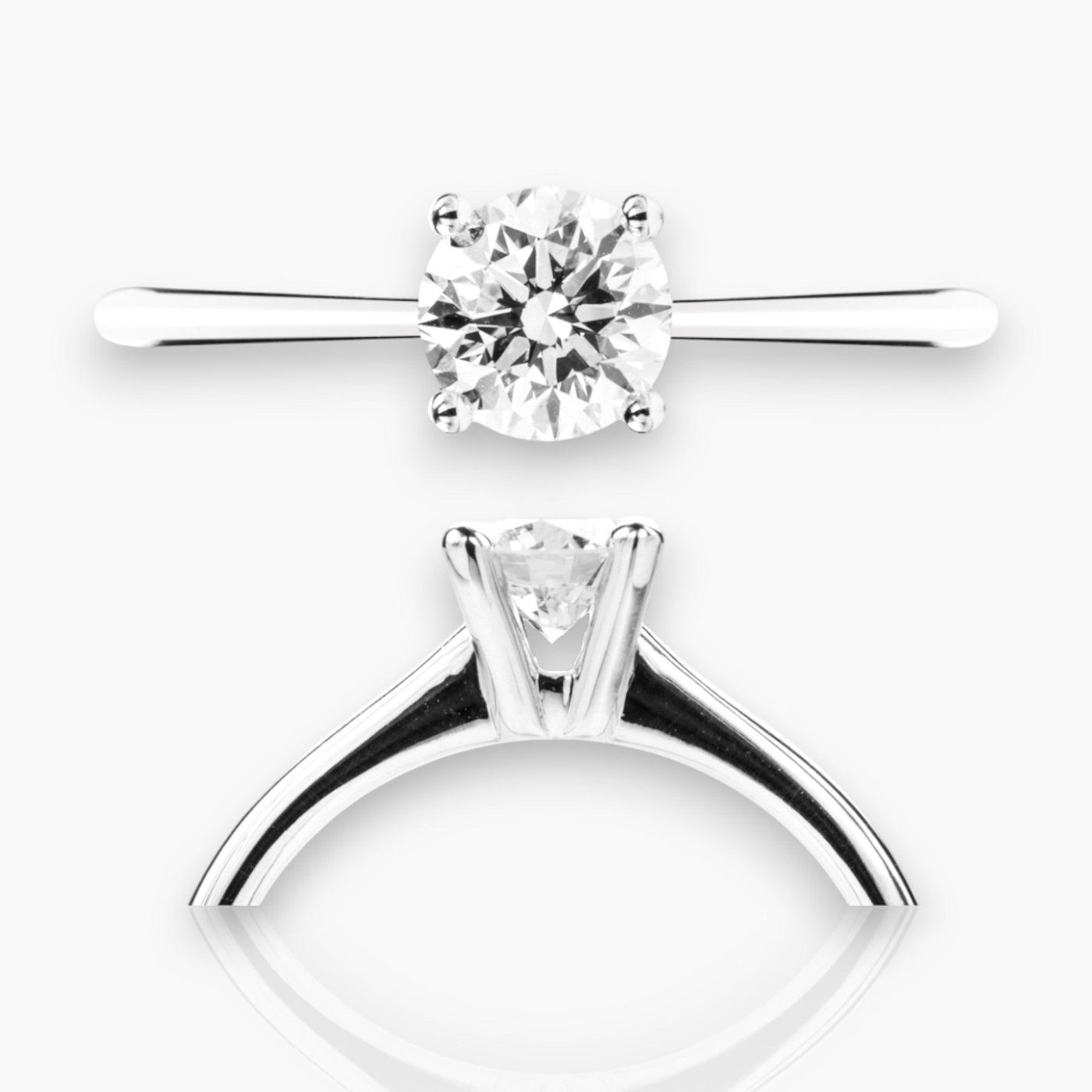 Solitaire 8 - Brilliant Engagement Ring - Moregola Fine Jewelry