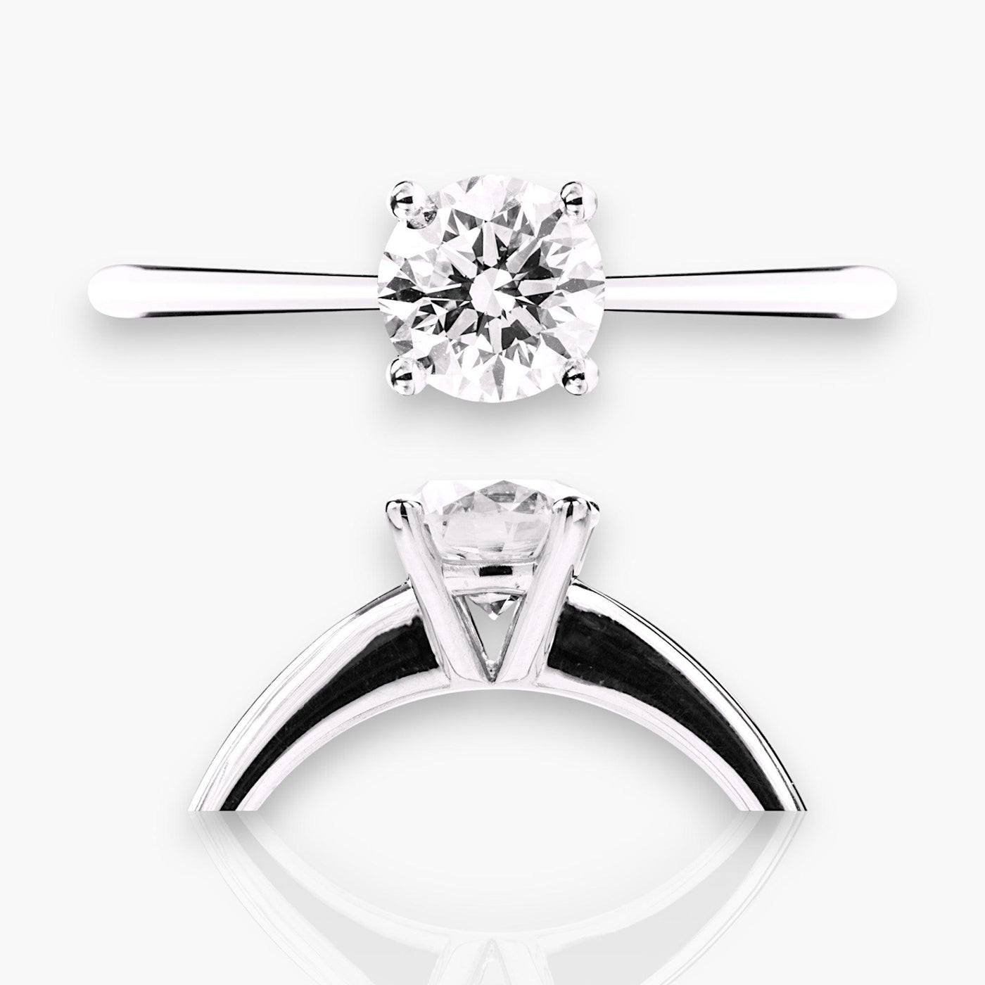 Solitaire 9 - Brilliant Engagement Ring - Moregola Fine Jewelry