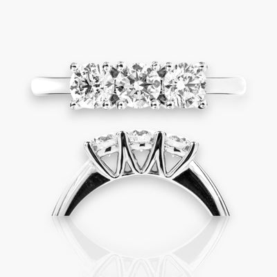 TRILOGY 8 - Riviera Engagement Ring - Moregola Fine Jewelry