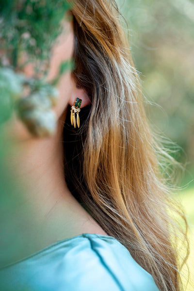 Era Tourmaline Dream Catcher Earrings - Moregola Fine Jewelry