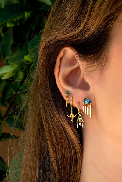 Tourmaline Waterfall Earrings - Moregola Fine Jewelry